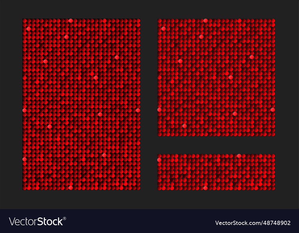 Template background from red sequins glitters Vector Image Template background from red sequins glitters
