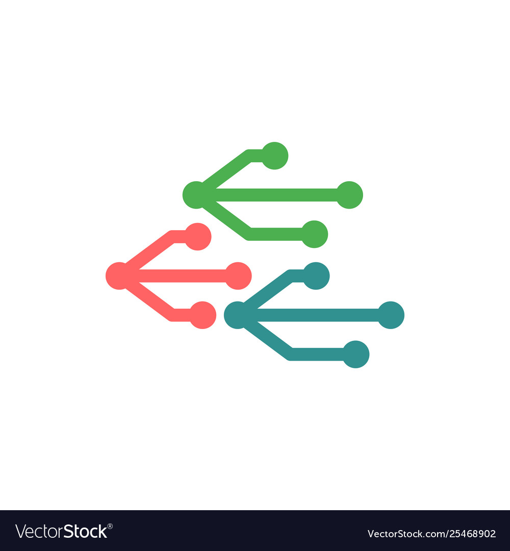 Usb logo icon element isolated