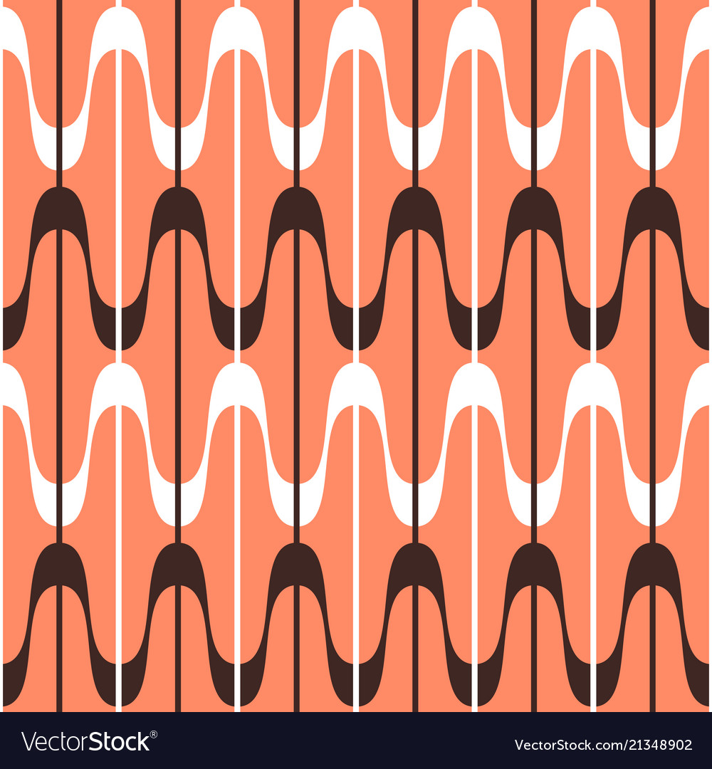 Waves geometric seamless pattern simple wavy vector image Waves geometric seamless pattern simple wavy