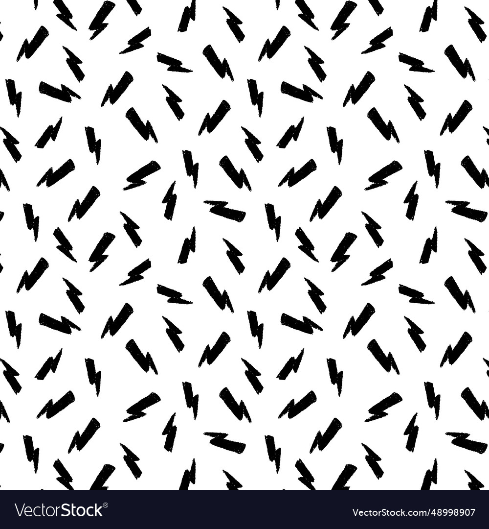 Black lightning pattern on a transparent