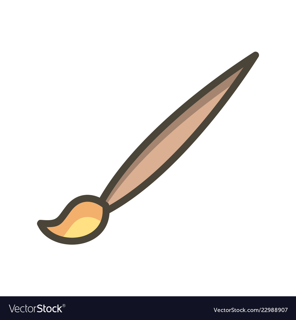 Drawing brush icon Royalty Free Vector Image VectorStock