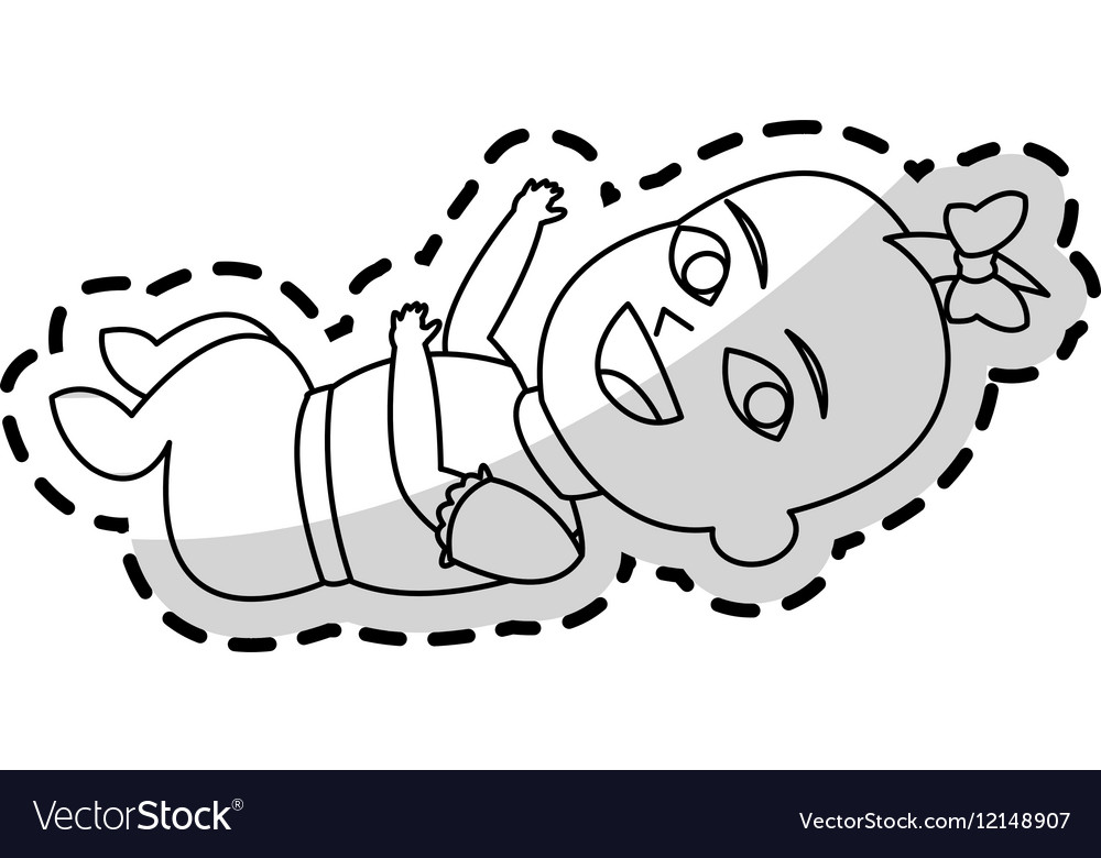 Isolated baby cartoon design