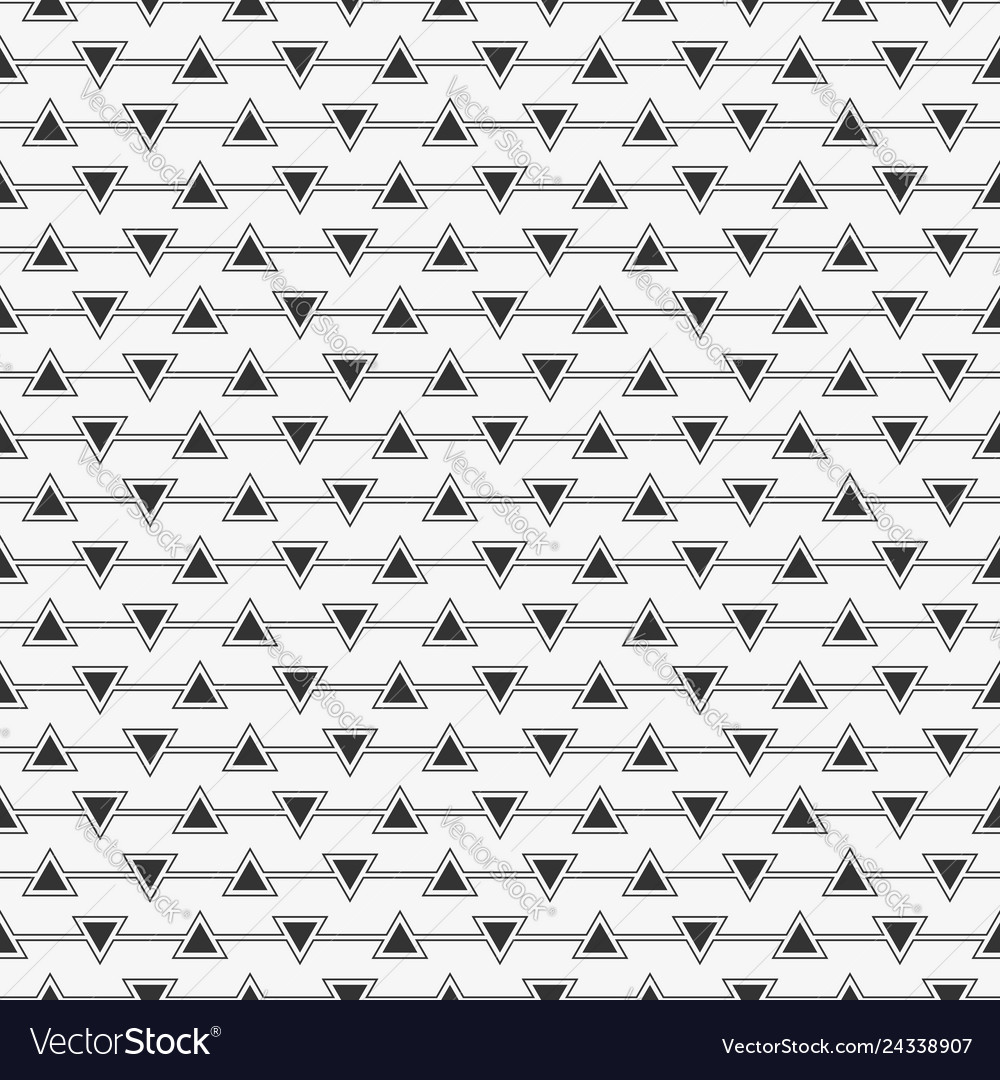 Seamless pattern of triangle geometry vector image Seamless pattern of triangle geometry