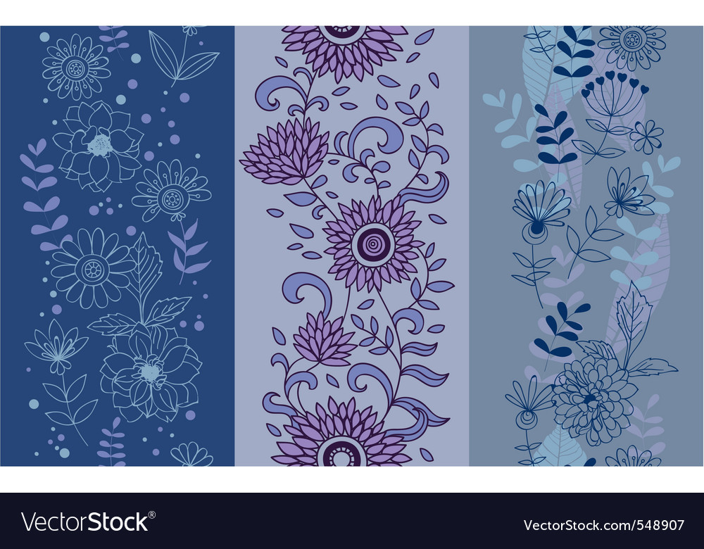 Set of floral backgrounds