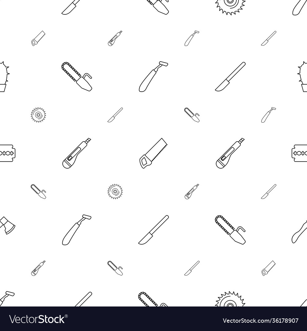 Sharp icons pattern seamless white background