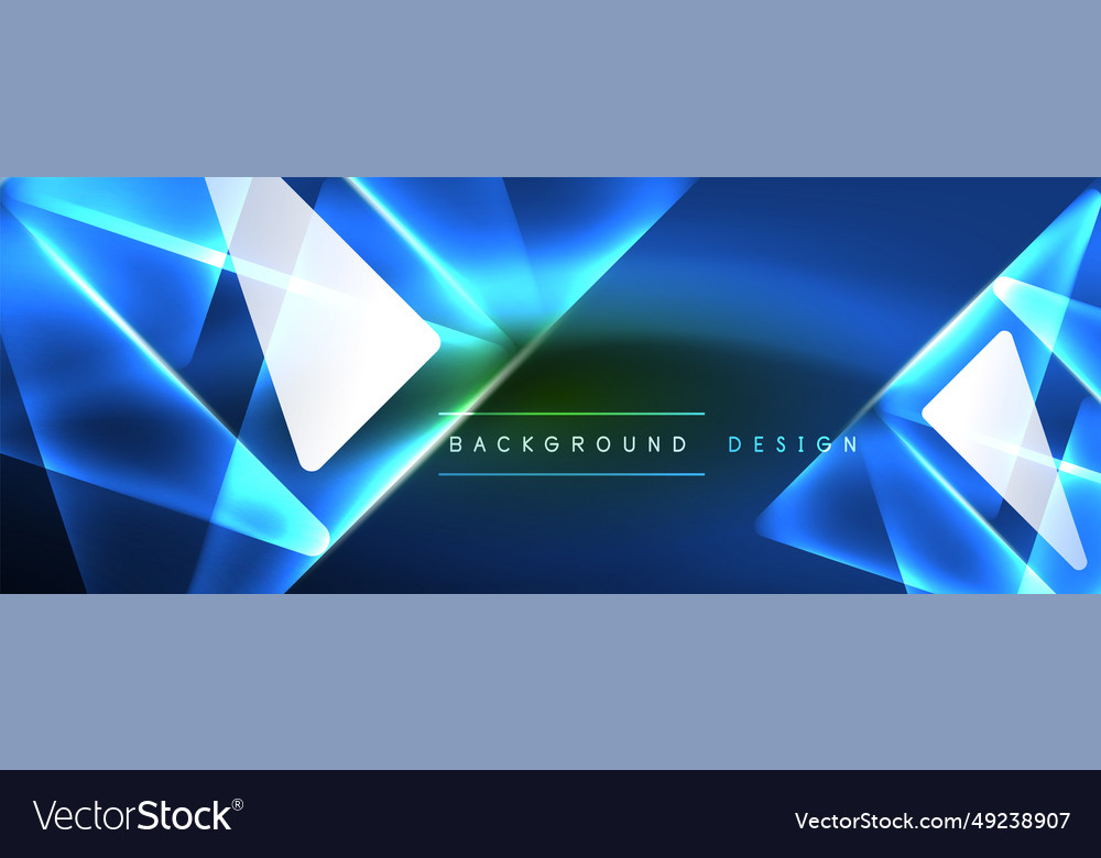 Vibrant geometric neon shiny line background a Vector Image