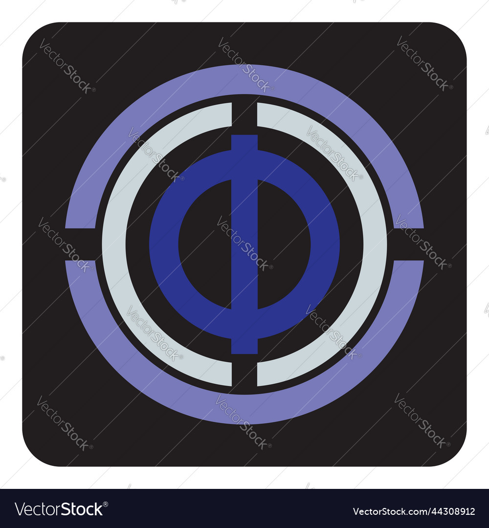 Abstract circle shape on a white background