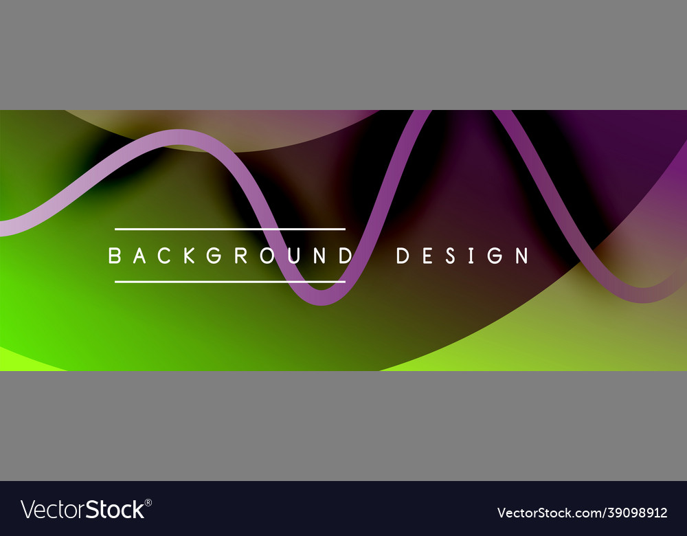 Abstract gradient background with wave line Vector Image Abstract gradient background with wave line