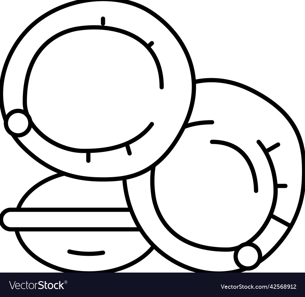 Amaranth seed line icon