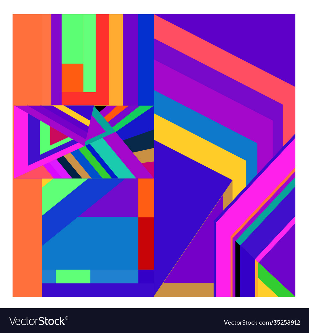Colorful geometric and curve background pattern Vector Image Colorful geometric and curve background pattern