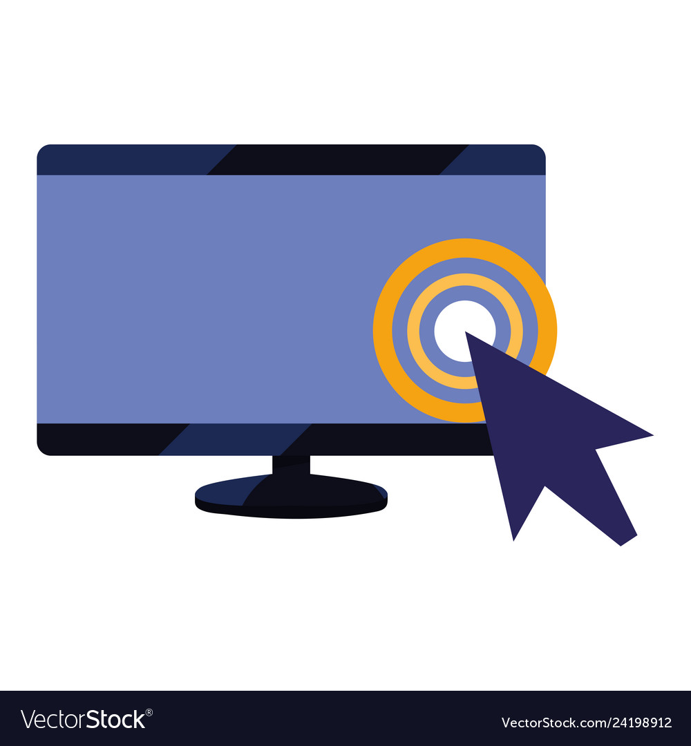 Computer Monitor Pointer vector image Computer Monitor Pointer