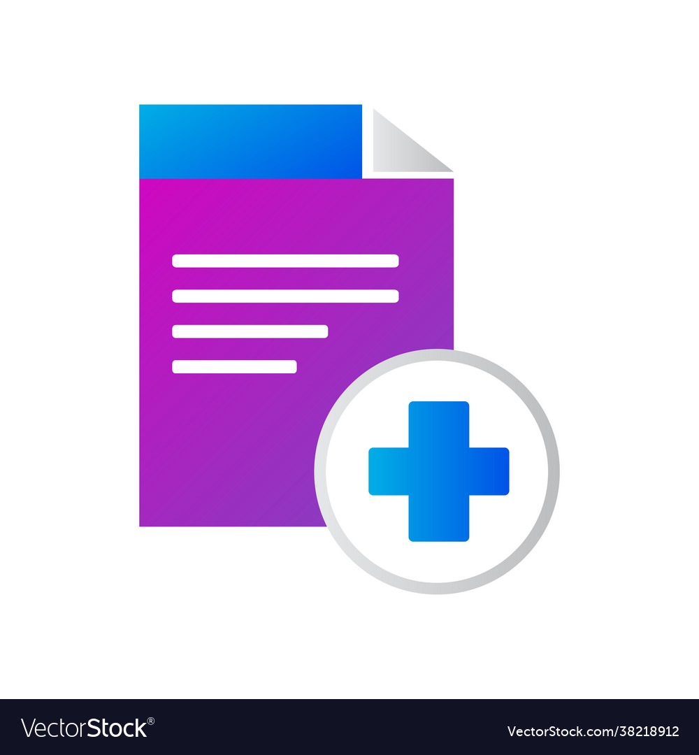 File icon with health gradient style