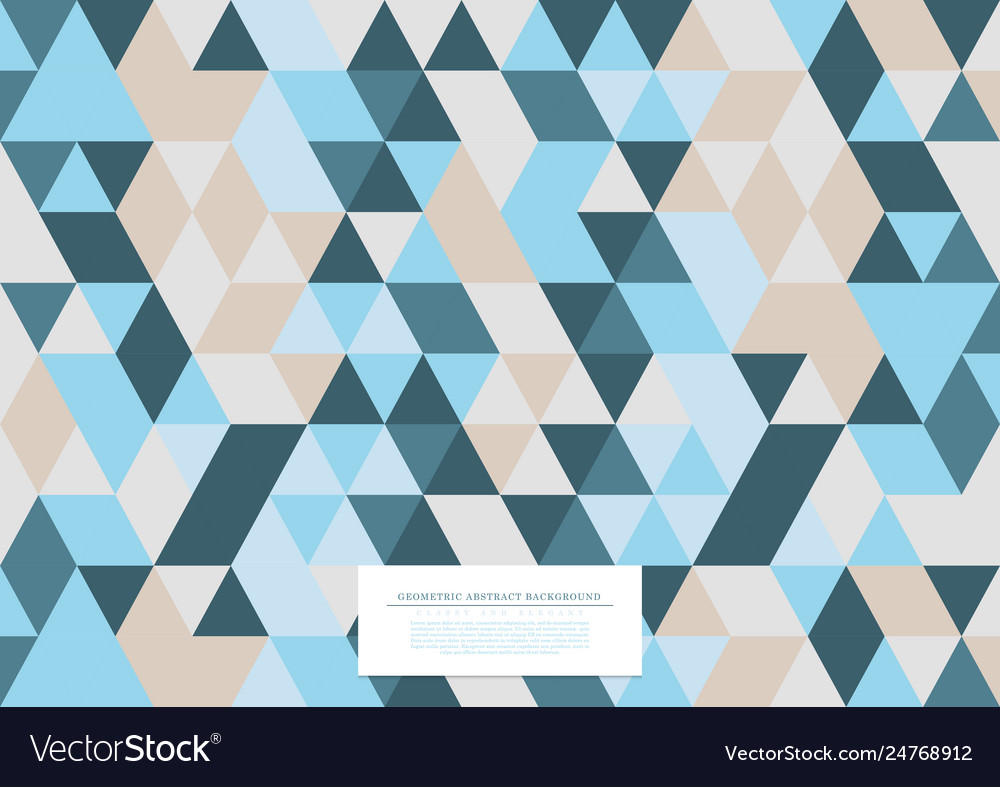 Geometric abstract pattern collection triangular vector image Geometric abstract pattern collection triangular