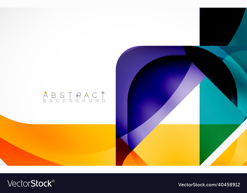 Minimal background abstract square shape vector image Minimal background abstract square shape