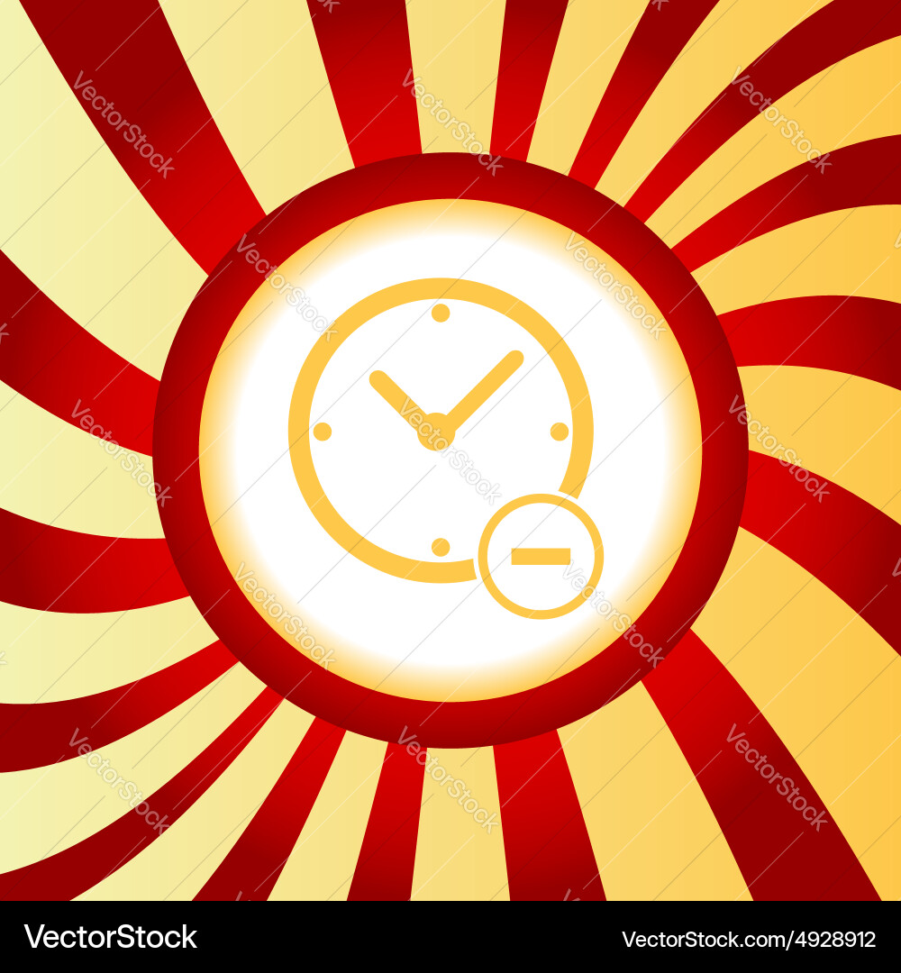 Reduce time abstract icon Royalty Free Vector Image
