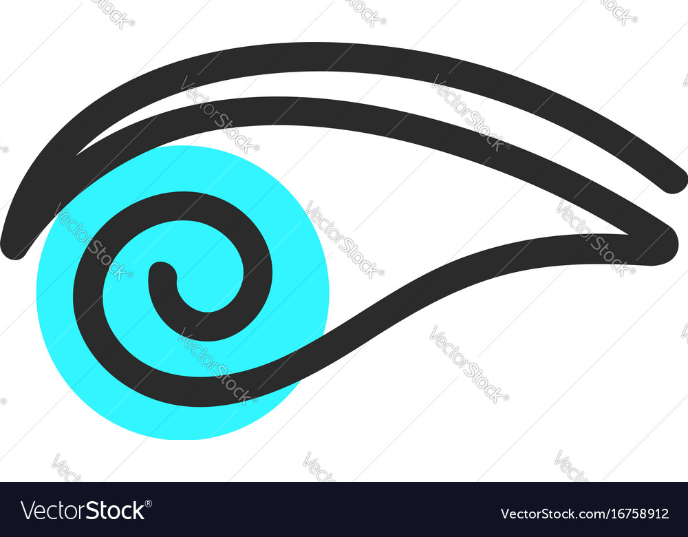 Simple eye blue logo