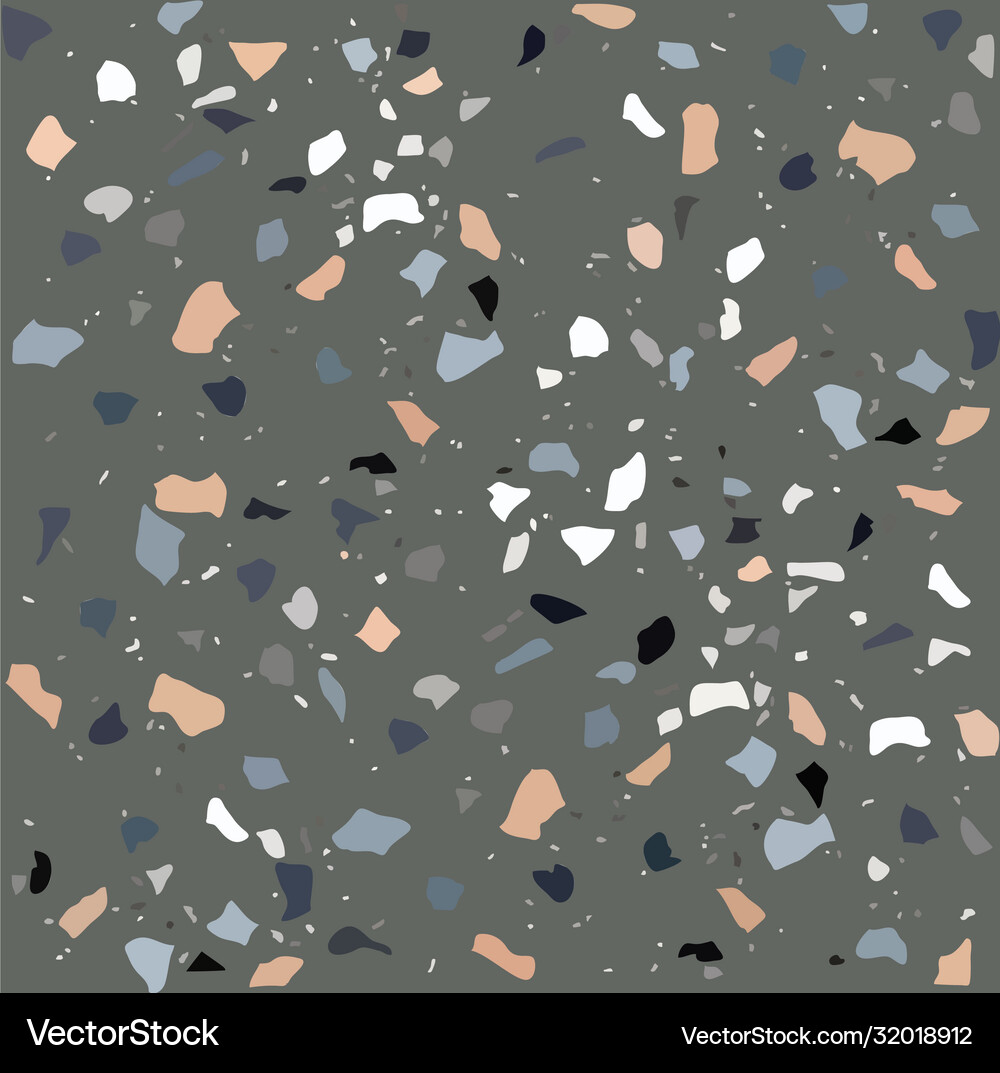 Terrazzo seamless pattern Royalty Free Vector Image