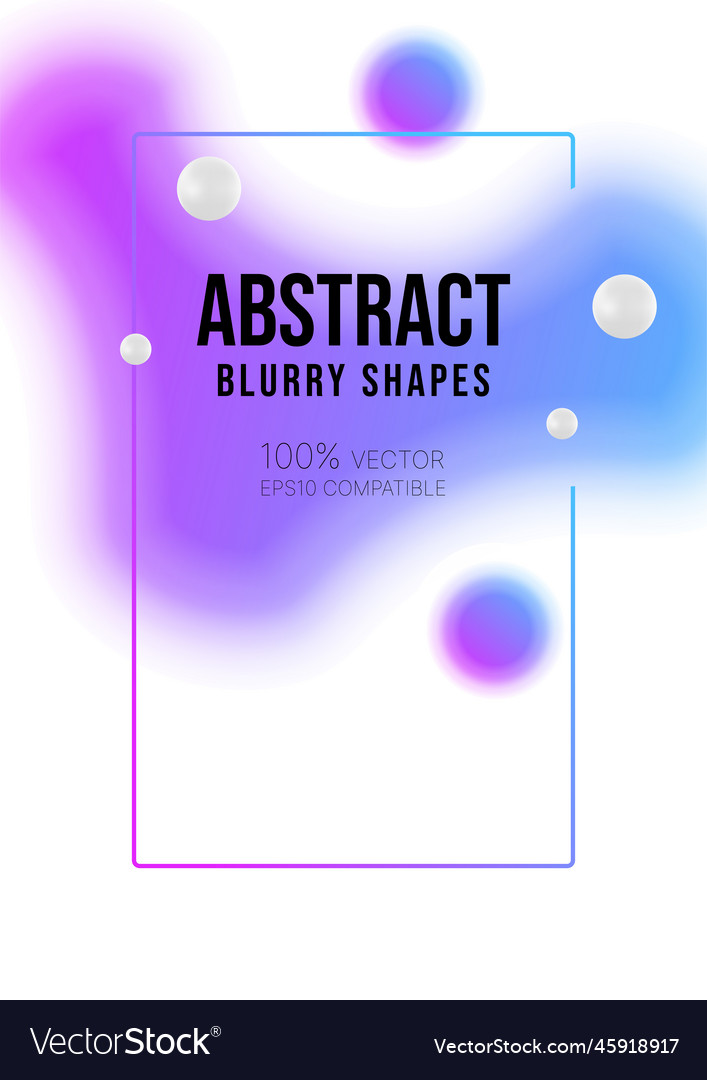 Abstract gradient shape poster design