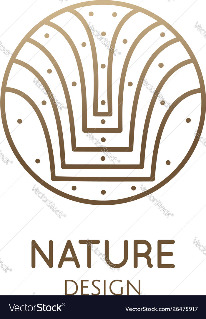 Abstract seashell round simple logo