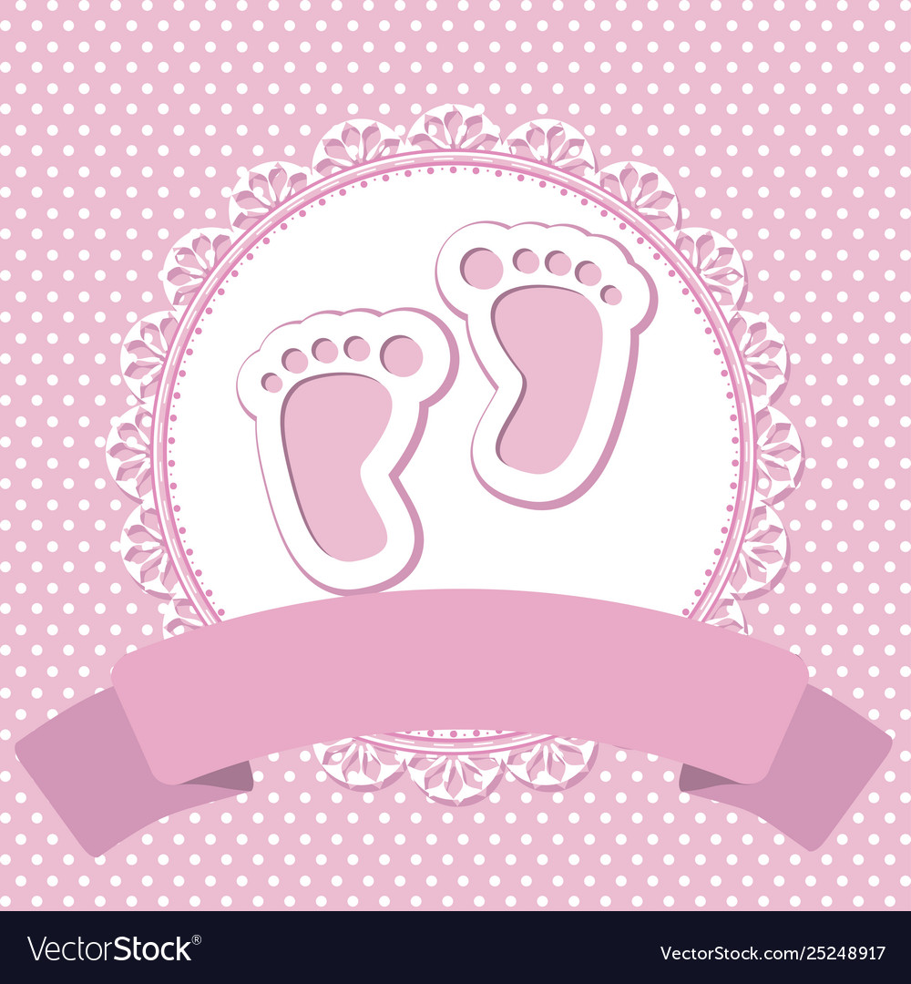 Baby arrival card Royalty Free Vector Image - VectorStock