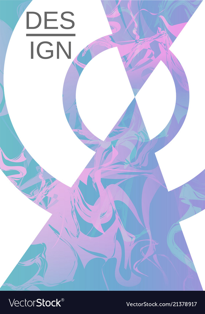 Creative fluid background from current forms vector image Creative fluid background from current forms
