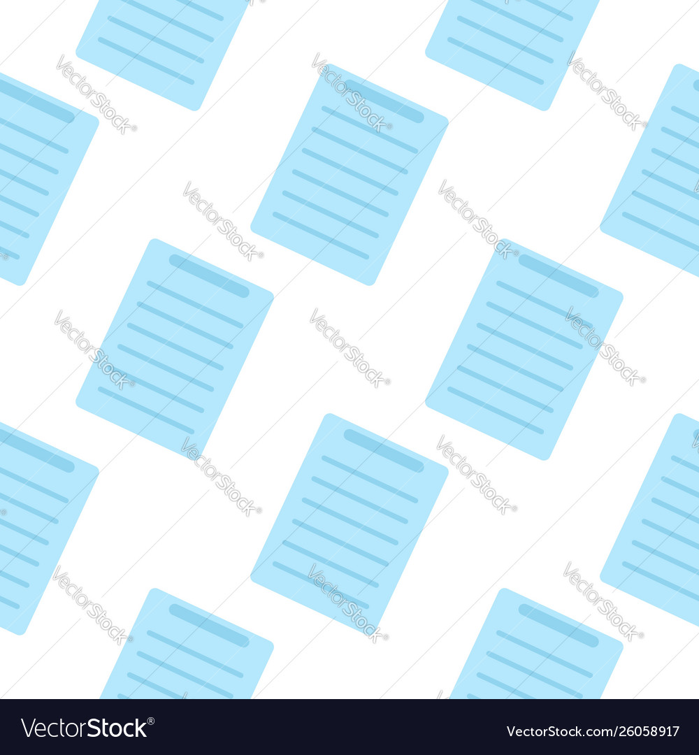 Document icon seamless pattern flat design symbol vector image Document icon seamless pattern flat design symbol