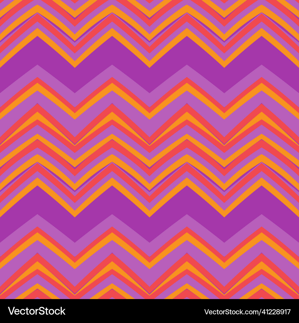 Ethnic zigzag pattern in retro colors aztec style Vector Image