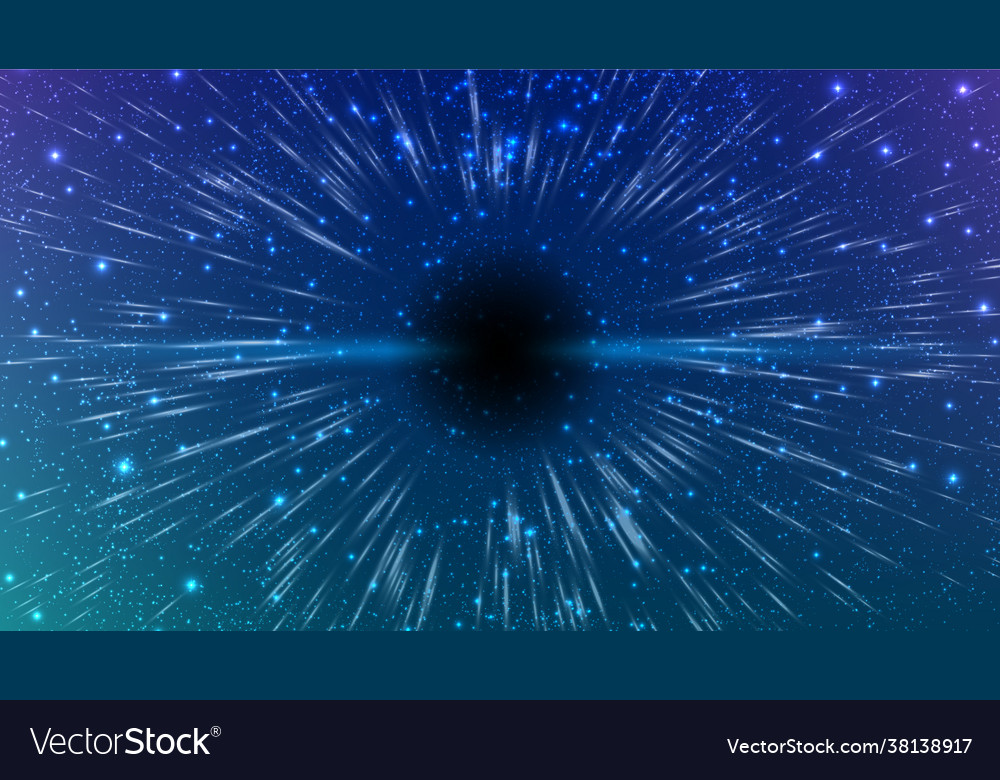 Faster than light ftl interstellar Royalty Free Vector Image