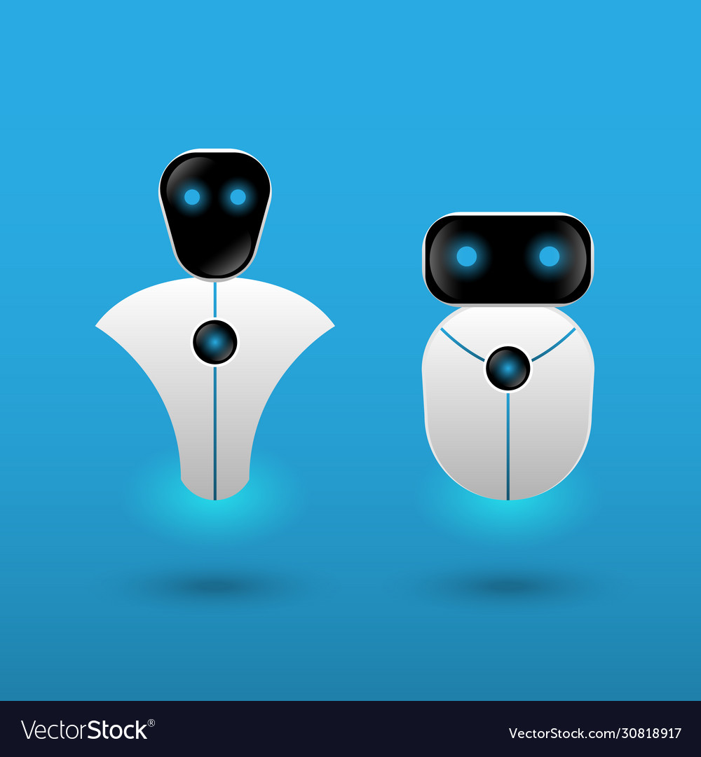 Futuristic technology automation robot vector image Futuristic technology automation robot