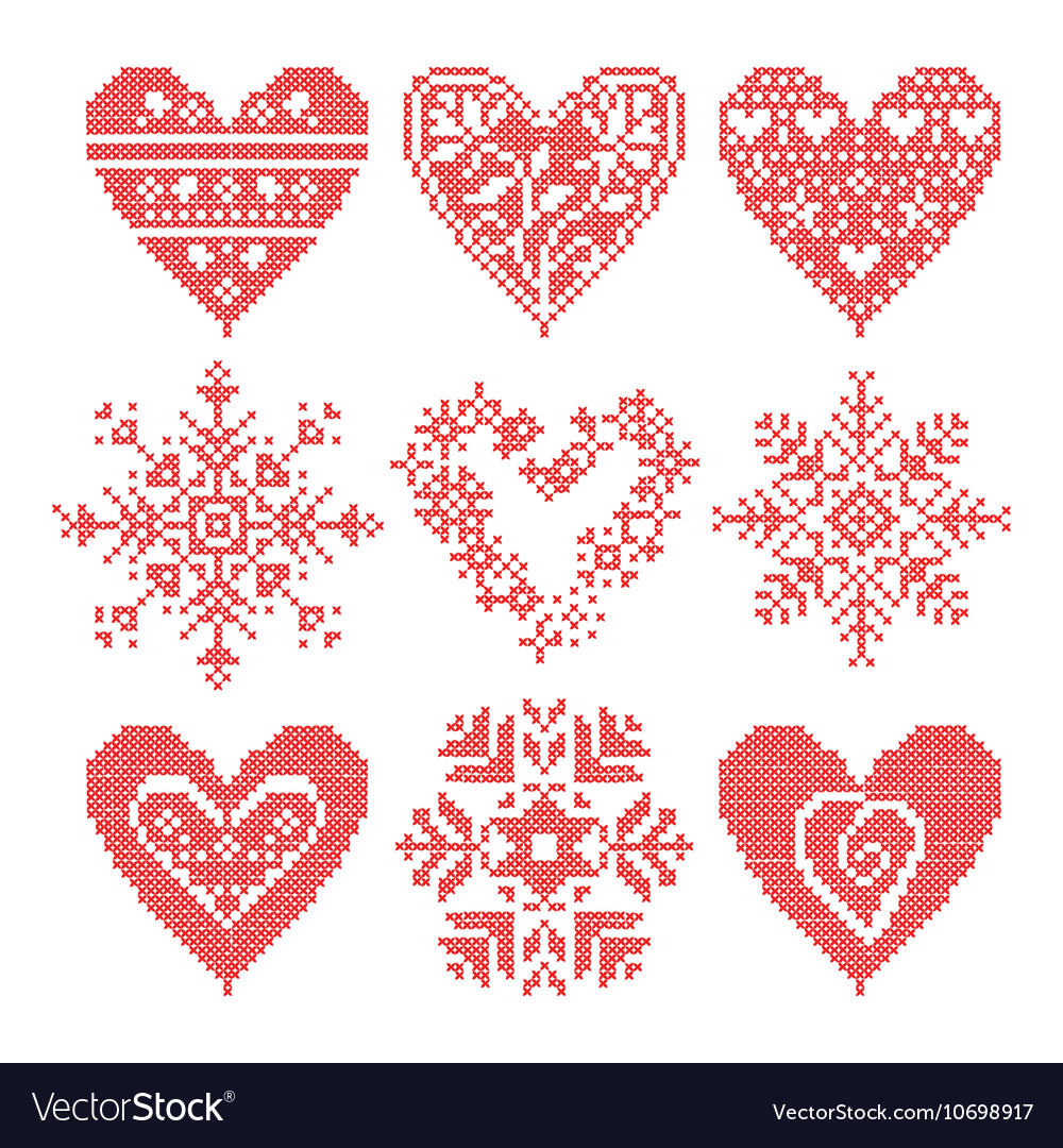 Knitted Snowflake Patchwork Motif