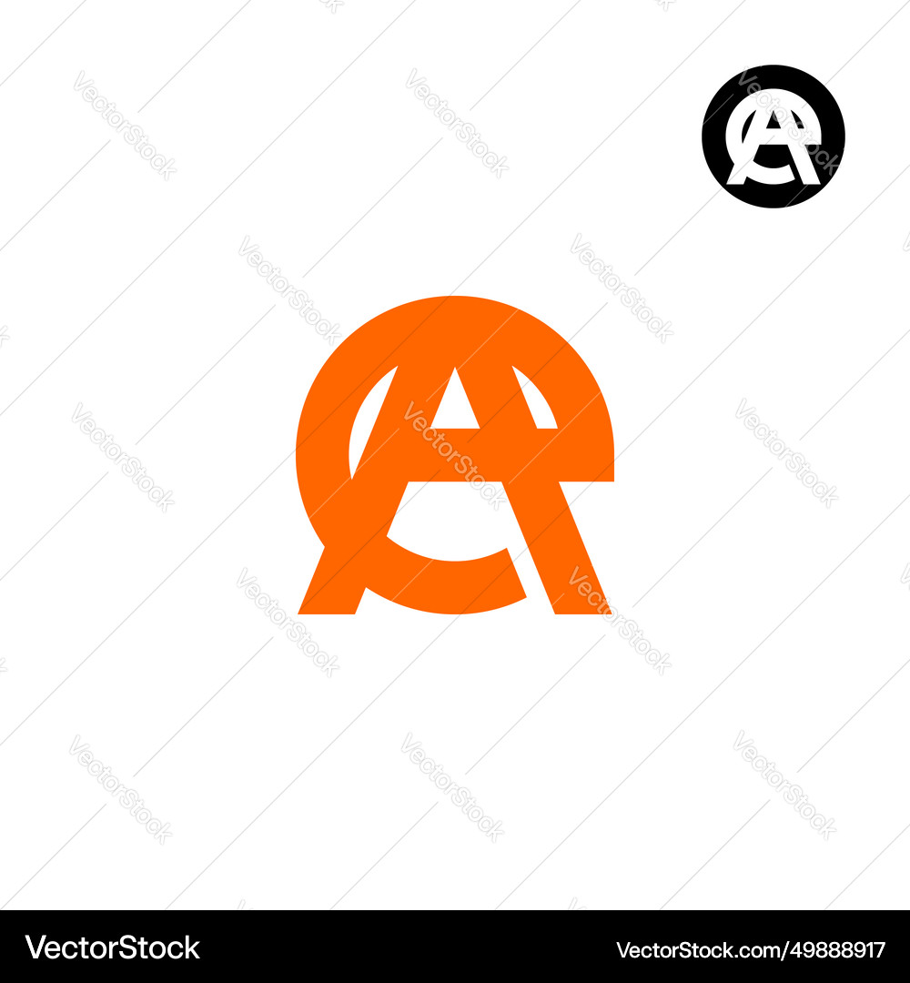 Letter ae ea monogram logo design Royalty Free Vector Image