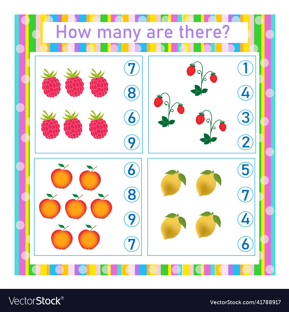 Math game for kids Royalty Free Vector Image - VectorStock