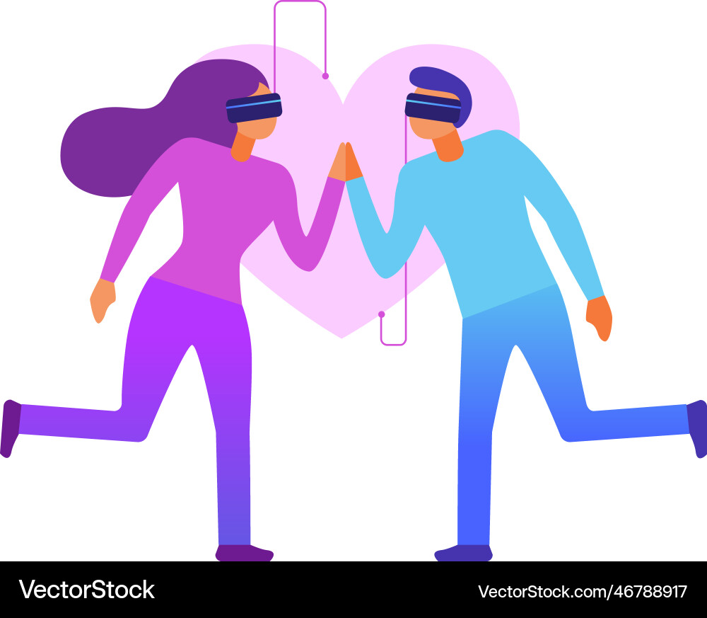 Modern technology flat concept Royalty Free Vector Image