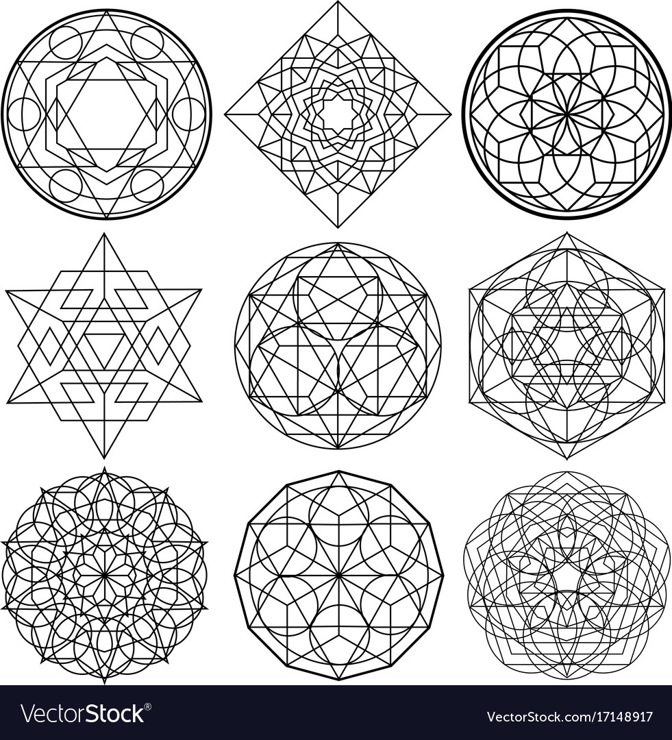 Vector Sacred Geometry Symbols