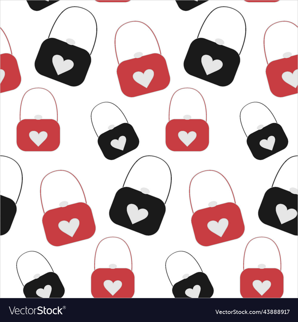 Seamless endless pattern with womens stylized Vector Image