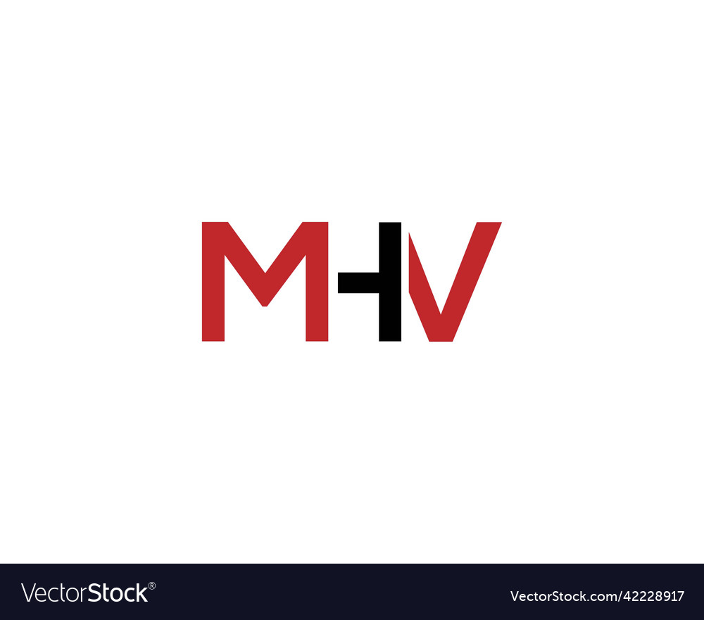 Einfache mhv Logo Design