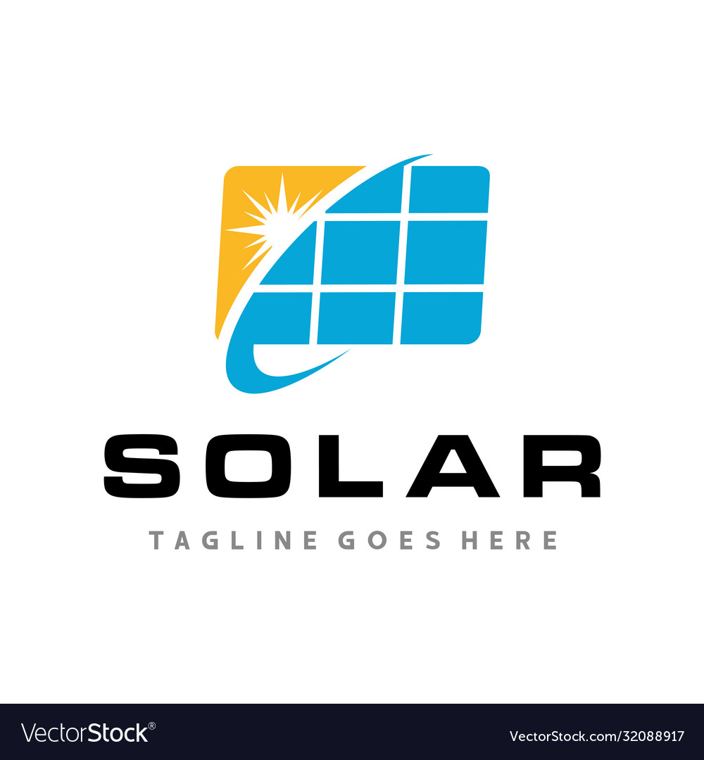Solar energy logo panels