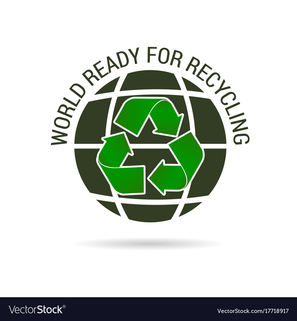 World ready for recycling icon