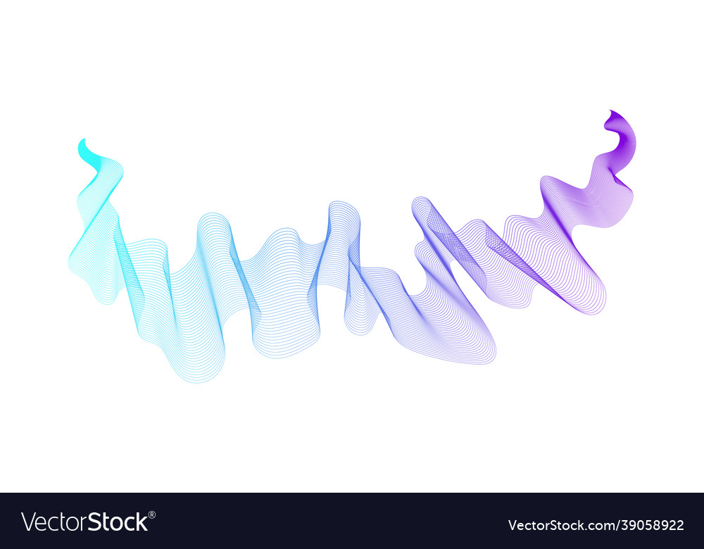 Abstract backdrop with wave gradient lines vector image Abstract backdrop with wave gradient lines