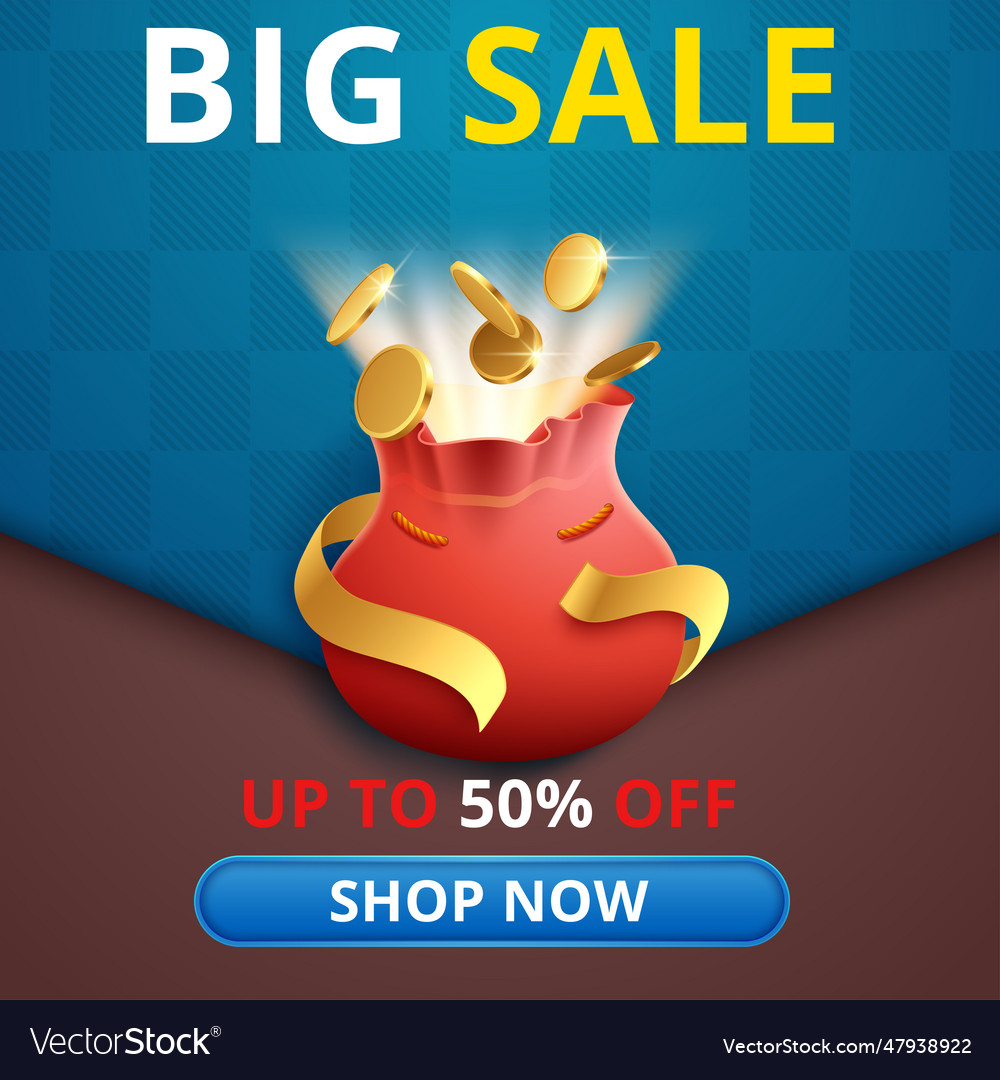 Big sale discount banner template promotion