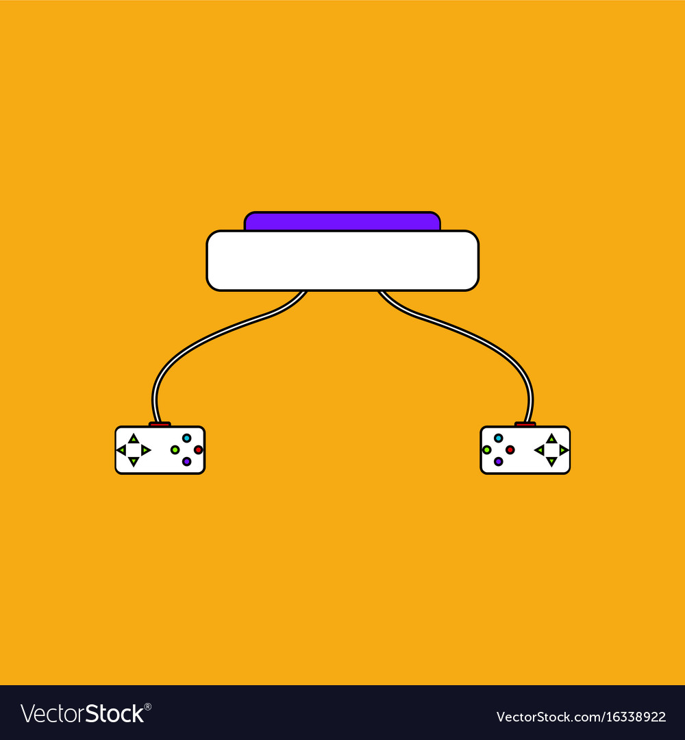 Flat icon design collection children game console