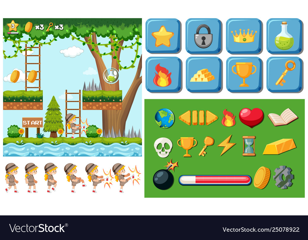 Game with object template