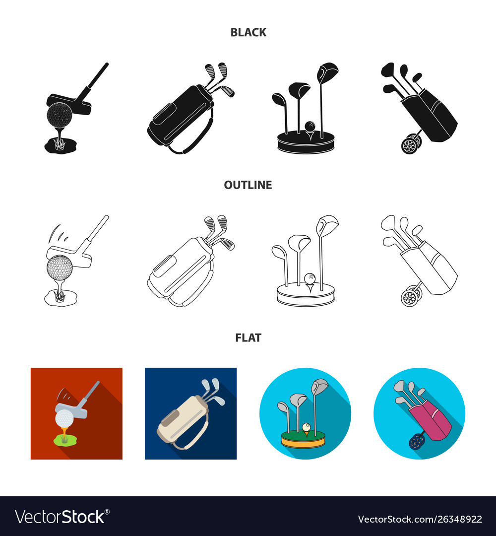 Isolated object and stick icon collection