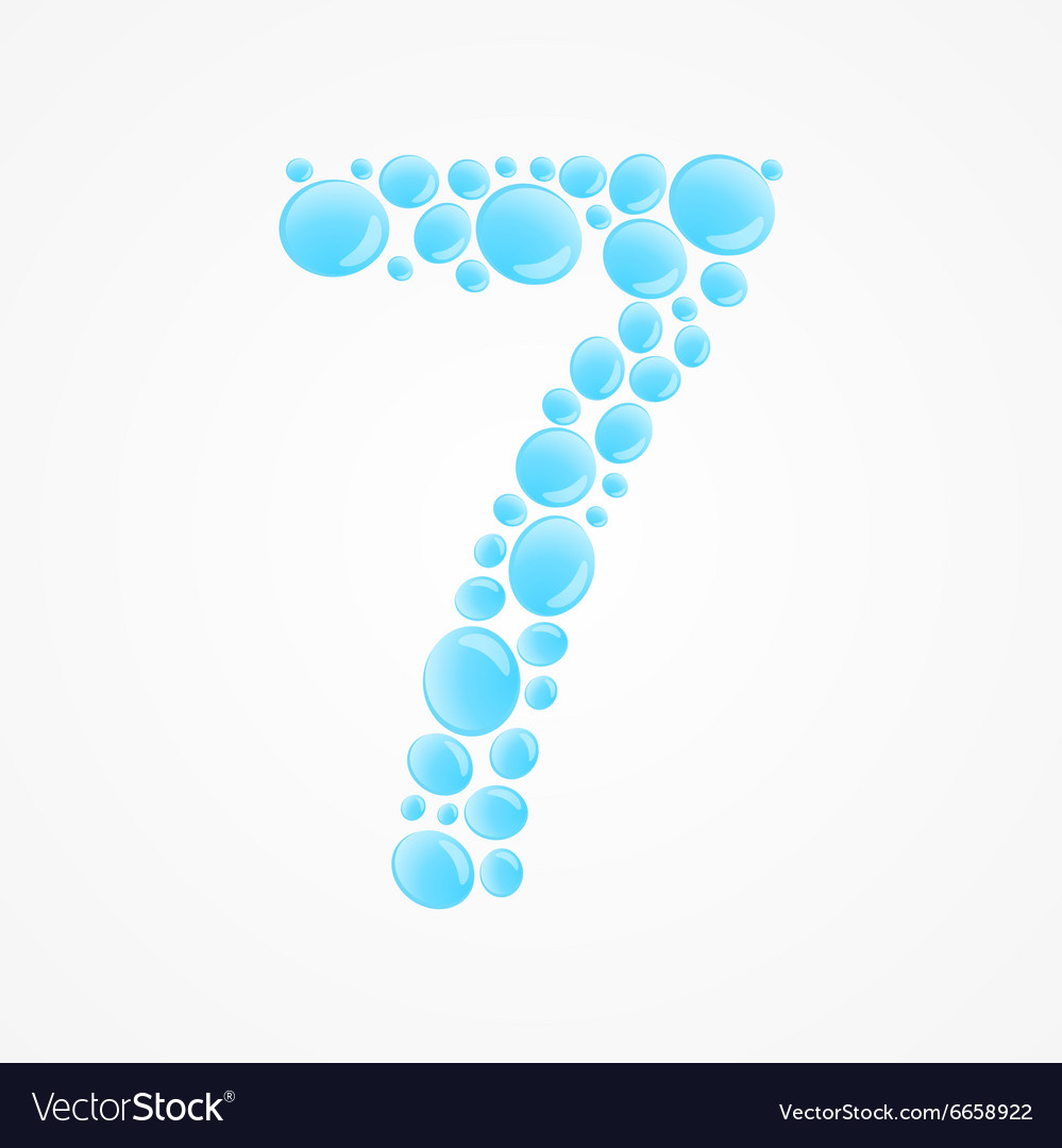 Number 7 Royalty Free Vector Image - VectorStock