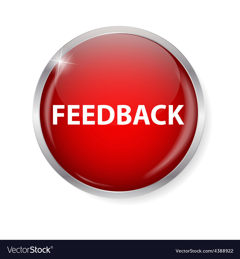 Realistic glossy feedback computer icon button