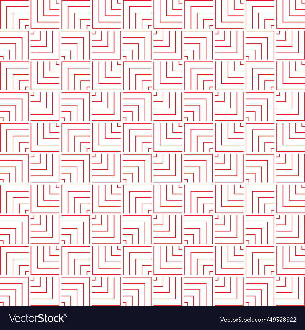 Red and white seamless lines squares pattern