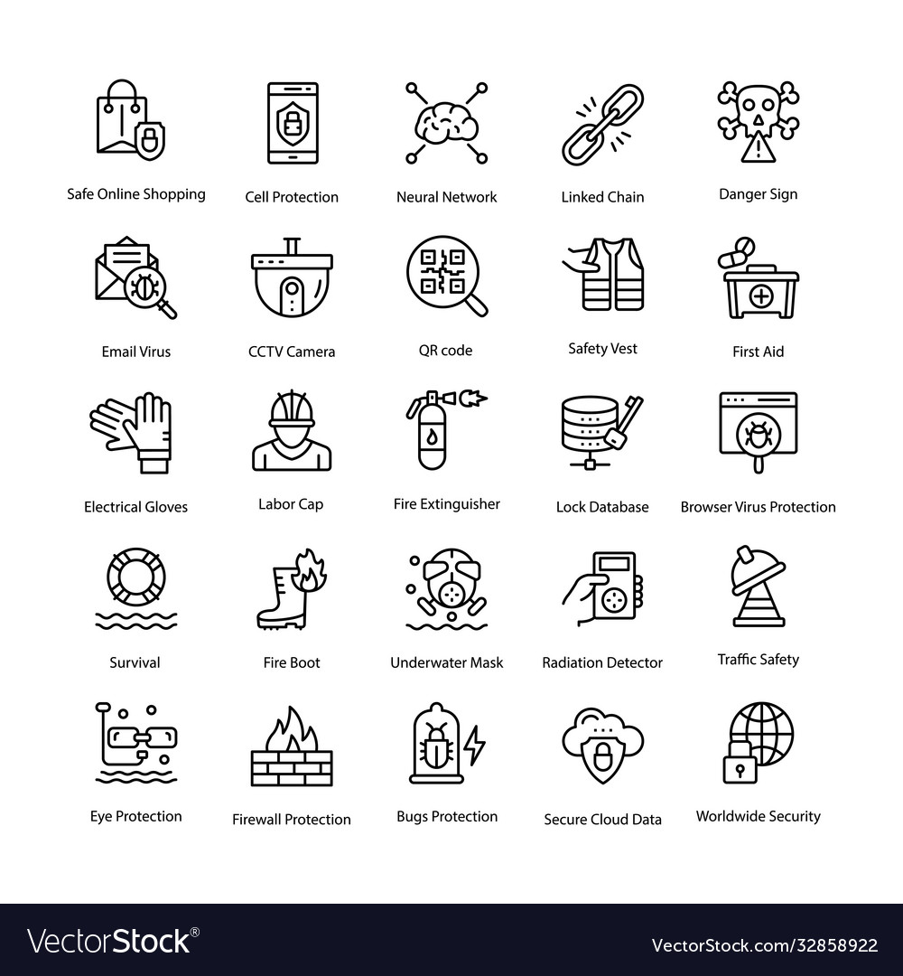 Set protection line icons