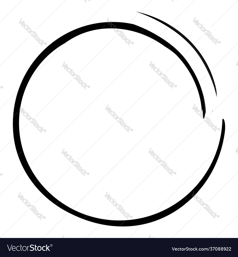 Sketchy scribble grungy circle textured design vector image Sketchy scribble grungy circle textured design