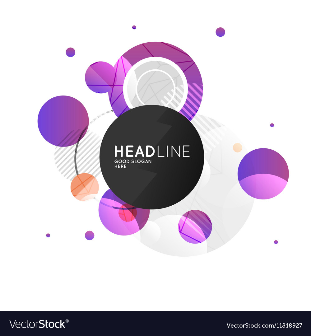 Abstract banner with geometric pattern triangles