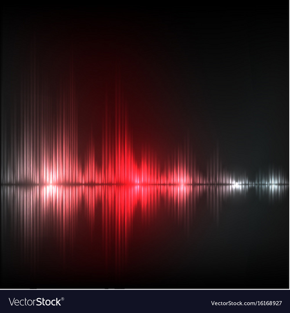 Abstract Red Wave Equalizer Background